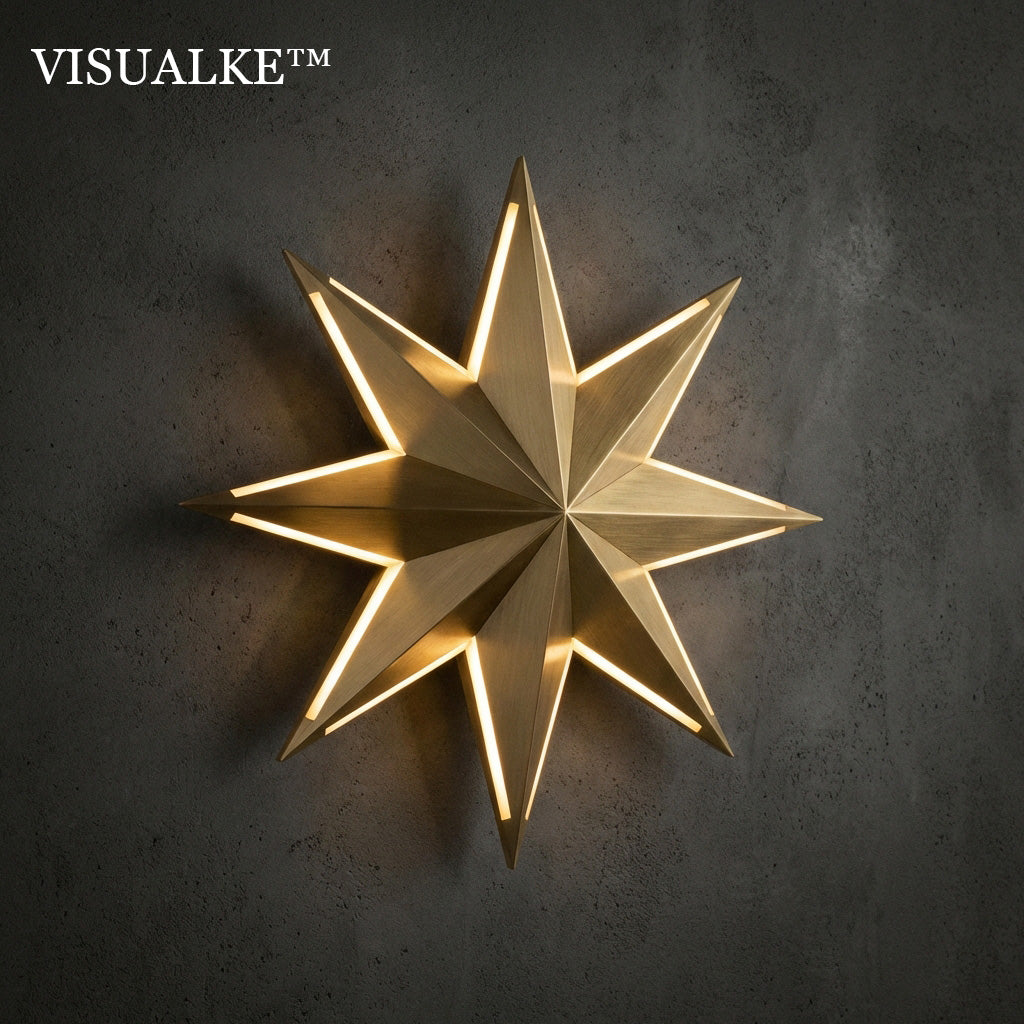 Visualke™ Radiant Star Wall Light